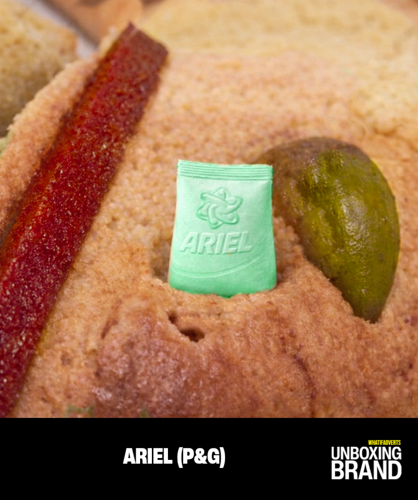 Ariel de P&G como figura publicitaria dentro de una Rosca de Reyes – WhatIfAdverts, Unboxing Brand
