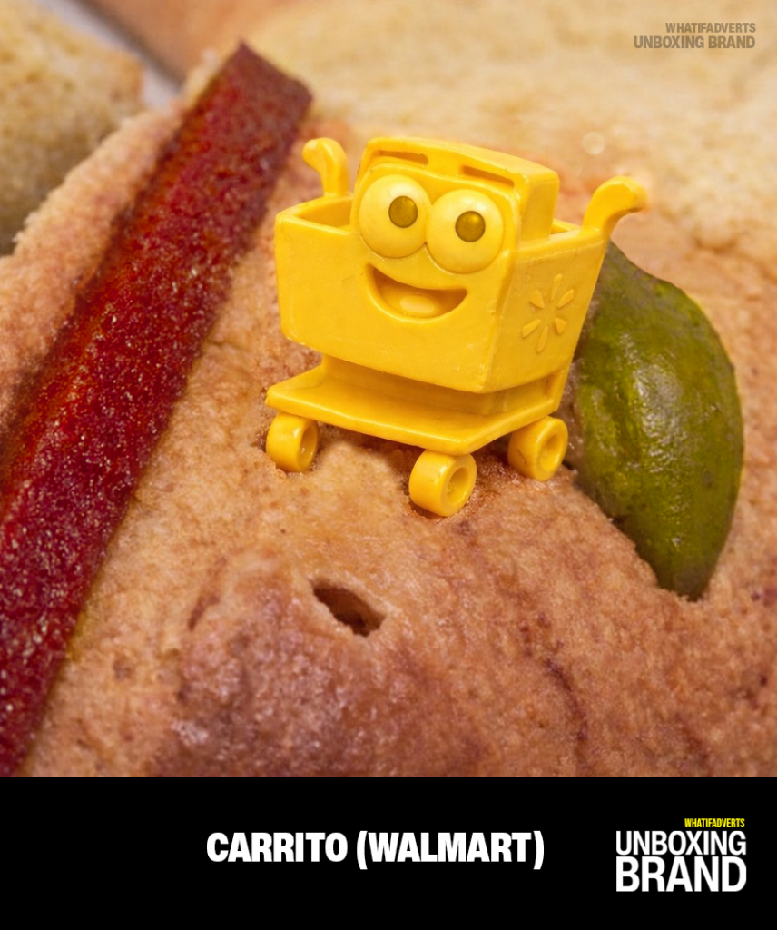 Carrito de Walmart como figura publicitaria dentro de una Rosca de Reyes – WhatIfAdverts, Unboxing Brand