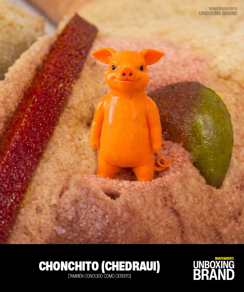Chonchito de Chedraui como figura publicitaria dentro de una Rosca de Reyes – WhatIfAdverts, Unboxing Brand