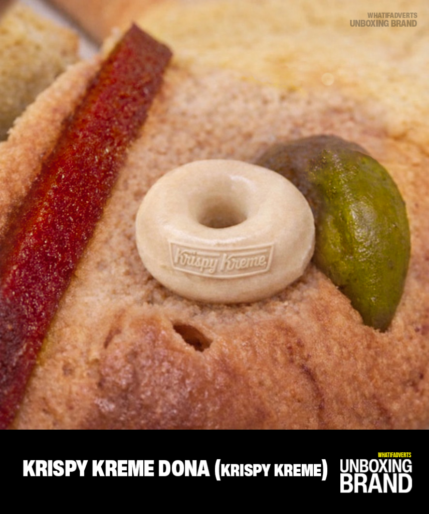 Dona de Krispy Kreme como figura publicitaria dentro de una Rosca de Reyes – WhatIfAdverts, Unboxing Brand