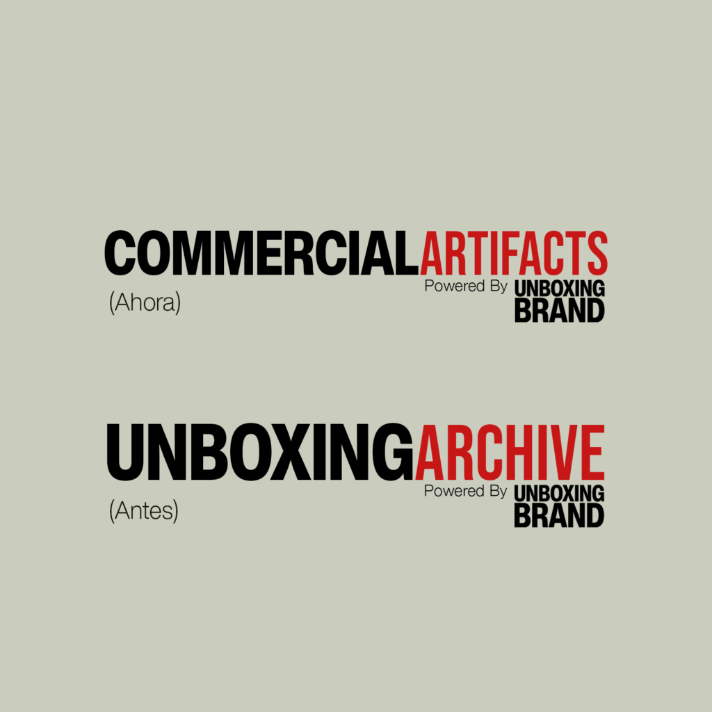 Commercial Artifacts Powered by Unboxing brand.